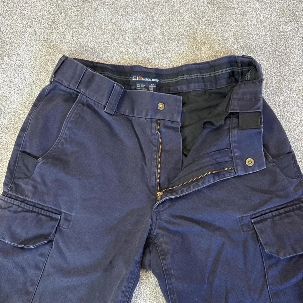 5.11 Tactical Pants 32x36 Dark Navy Cargo Ripstop Utility Workwear Police EMS